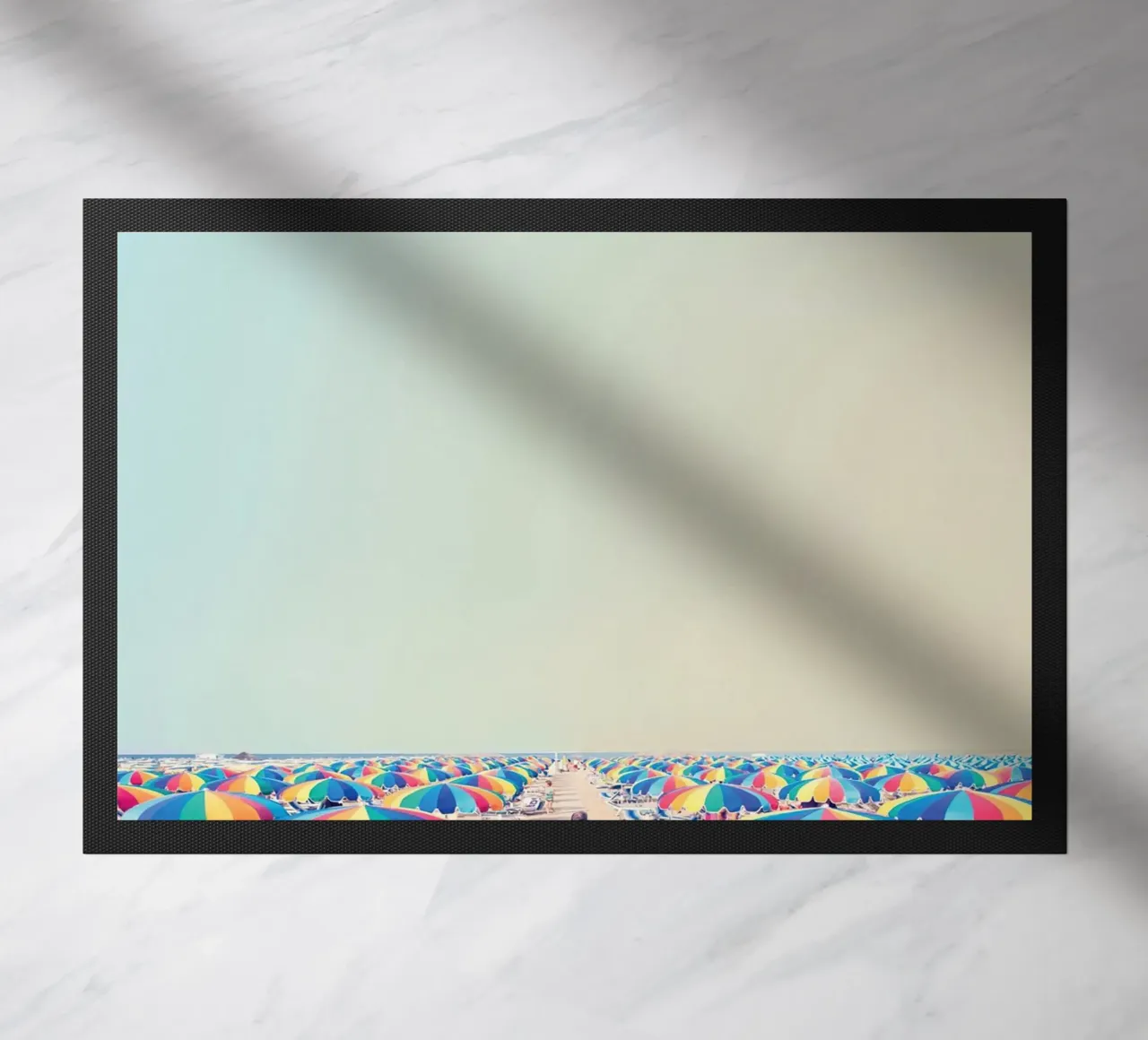 beach umbrella doormat by Takeme