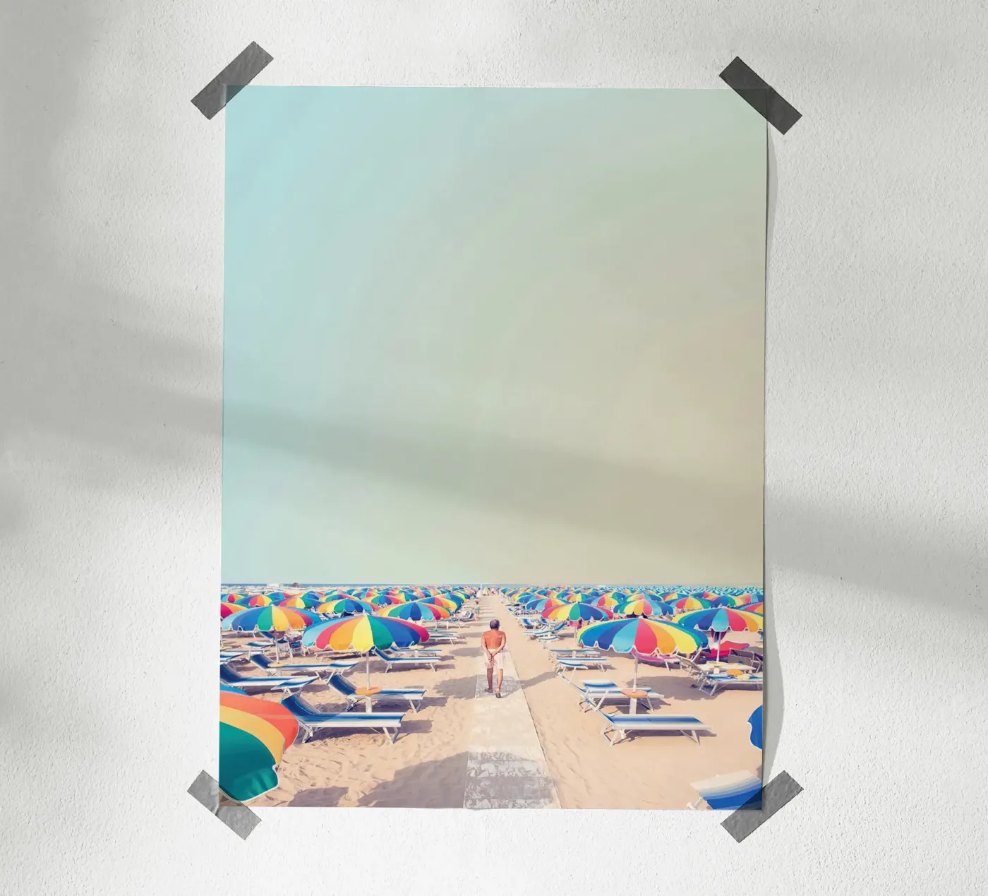 beach umbrella poster da Takeme