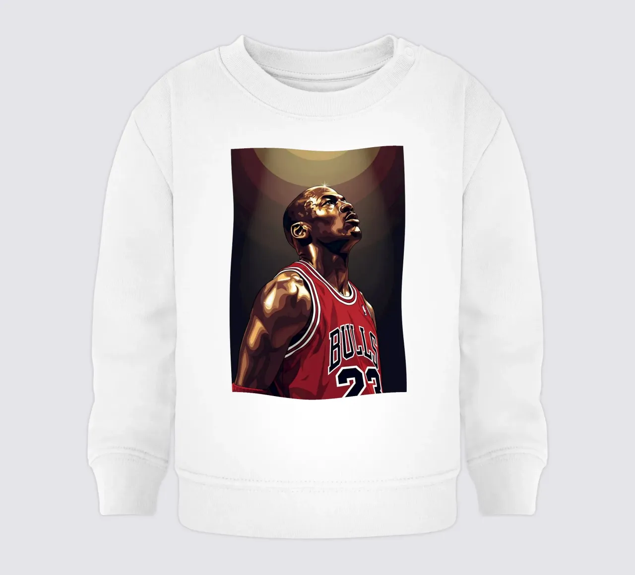 Michael Jordan portrait (3) felpa neonato da Lembayung art