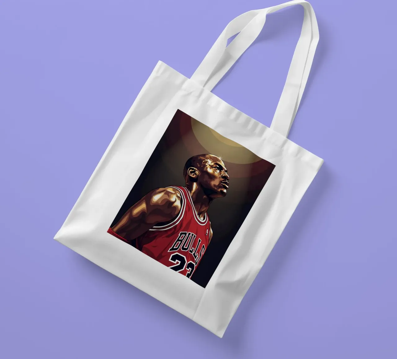 Michael Jordan portrait (3) borsa in juta da Lembayung art