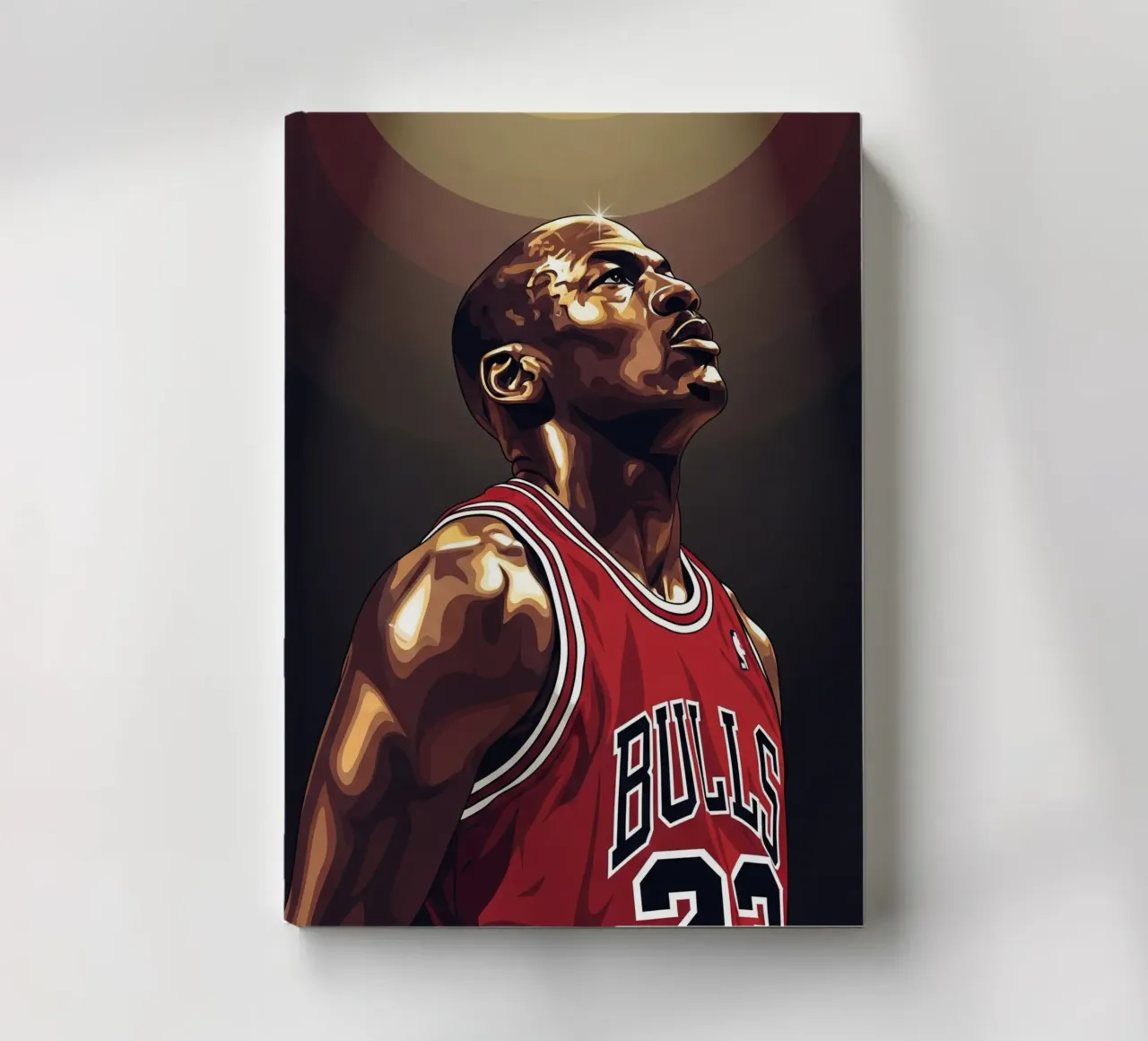 Michael Jordan portrait (3) notebook by Lembayung art