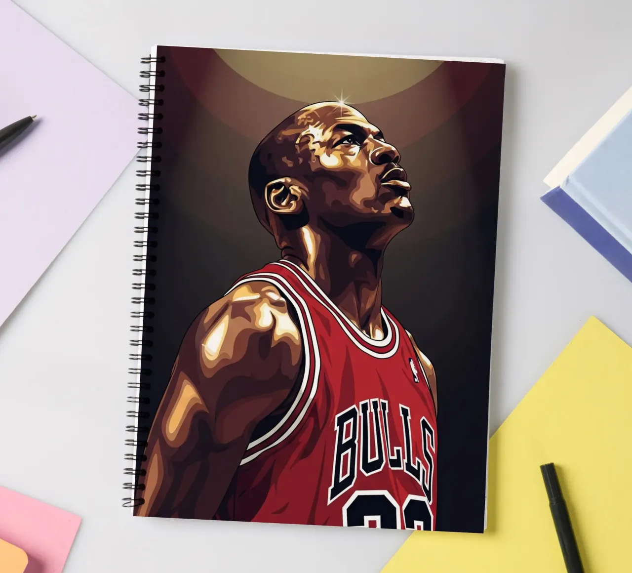 Michael Jordan portrait (3) Ringbuch von Lembayung art
