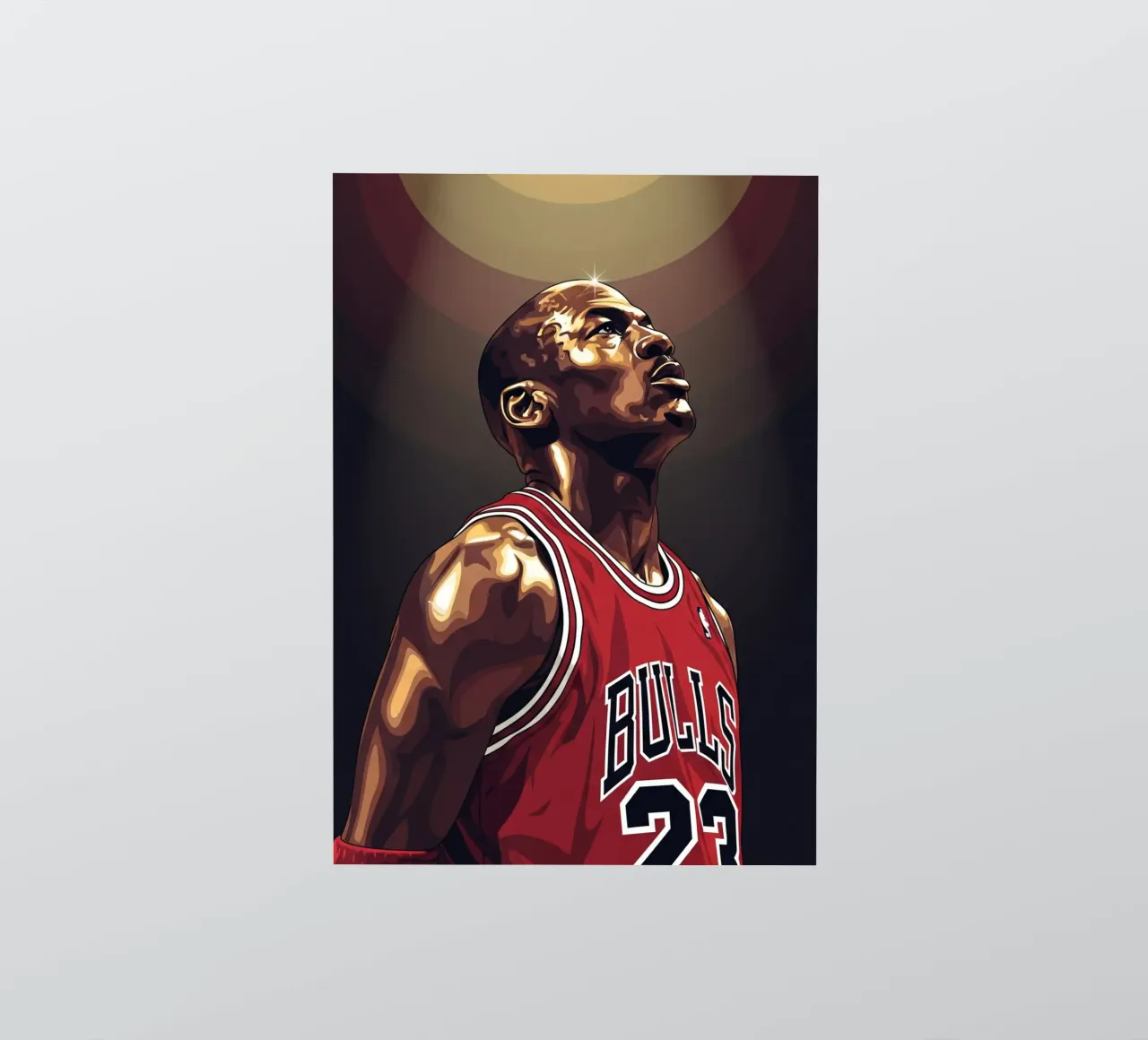 Michael Jordan portrait (3) sticker by Lembayung art