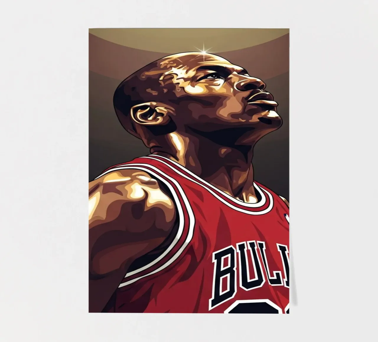 Michael Jordan portrait (3) sticker sheet by Lembayung art