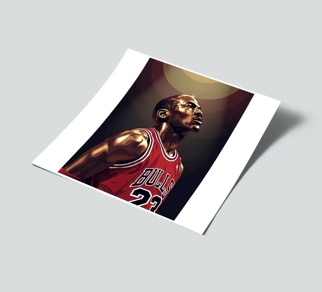 Michael Jordan portrait (3) sticker sheet by Lembayung art