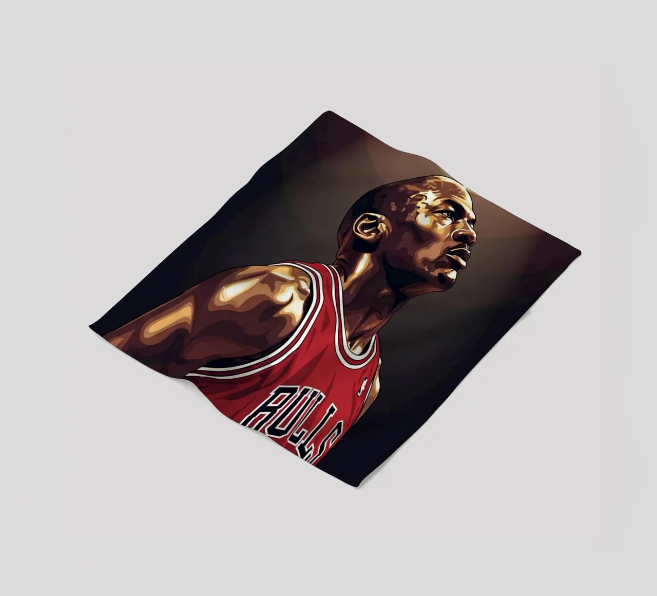 Michael Jordan portrait (3) coperta in pile da Lembayung art
