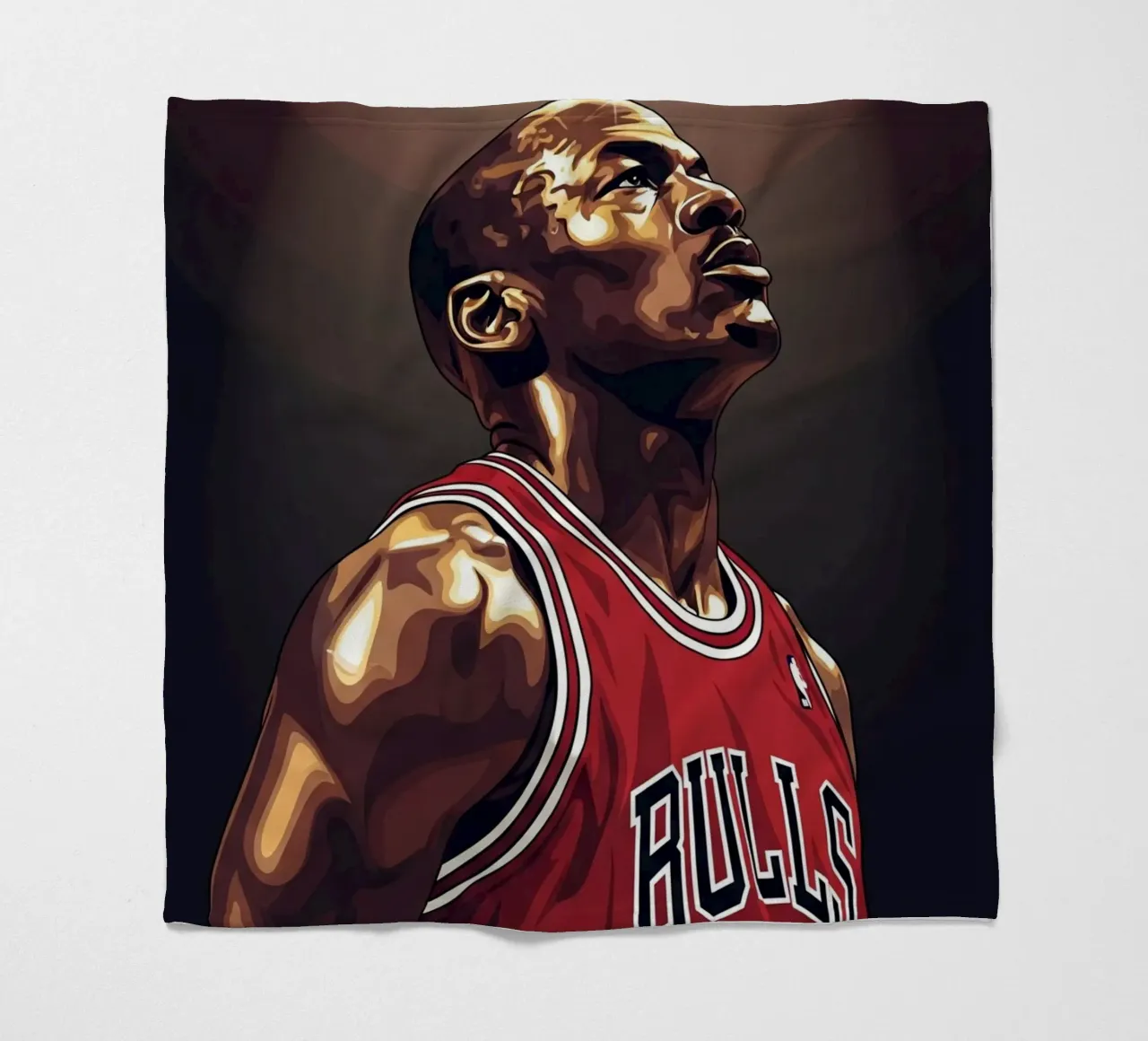 Michael Jordan portrait (3) coperta in pile da Lembayung art
