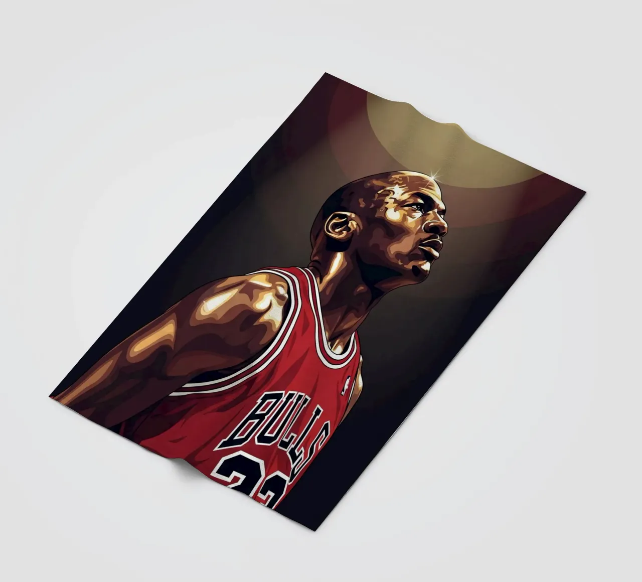 Michael Jordan portrait (3) coperta in pile da Lembayung art