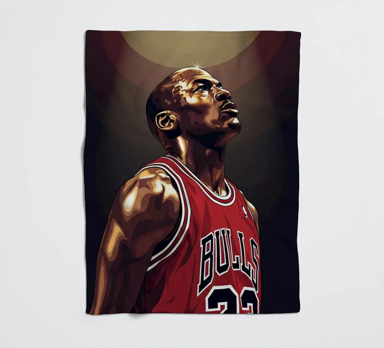 Michael Jordan portrait (3) coperta in pile da Lembayung art