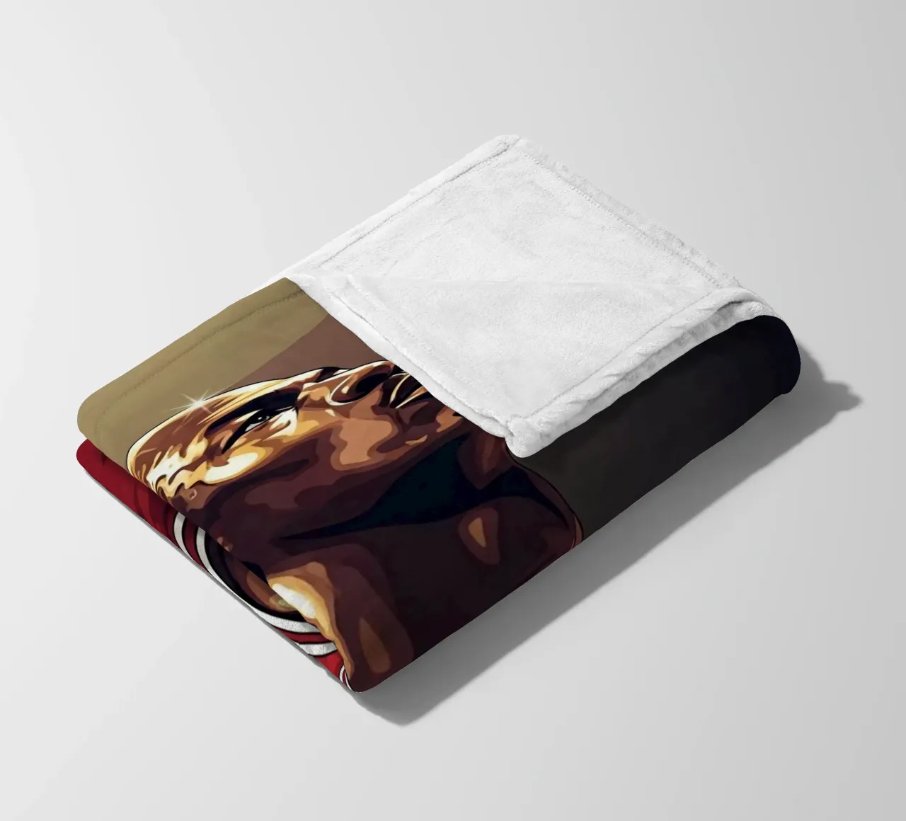 Michael Jordan portrait (3) coperta in pile da Lembayung art