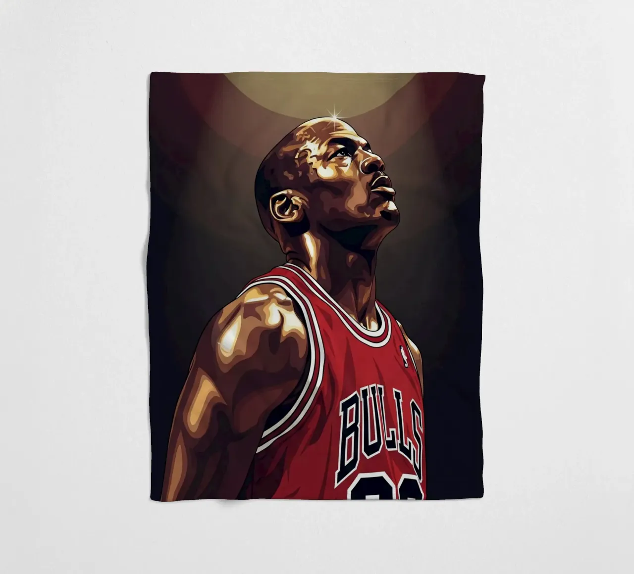 Michael Jordan portrait (3) coperta in pile da Lembayung art