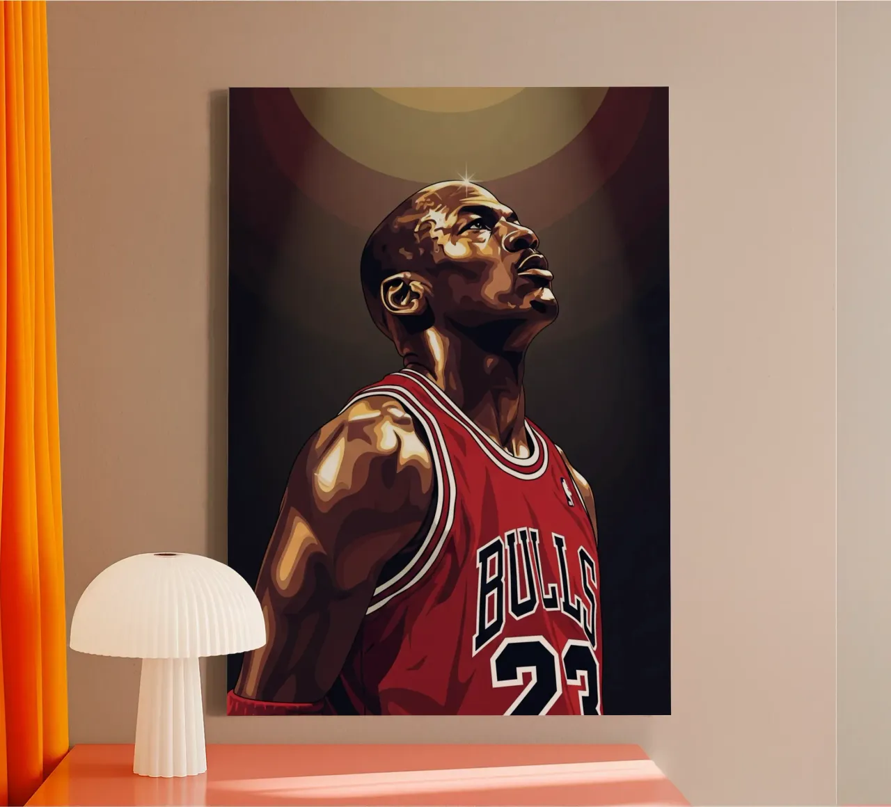 Michael Jordan portrait (3) tela da Lembayung art