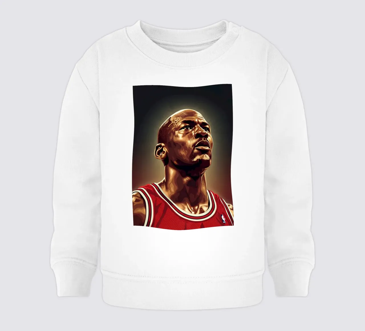 Michael Jordan portrait (4) felpa neonato da Lembayung art