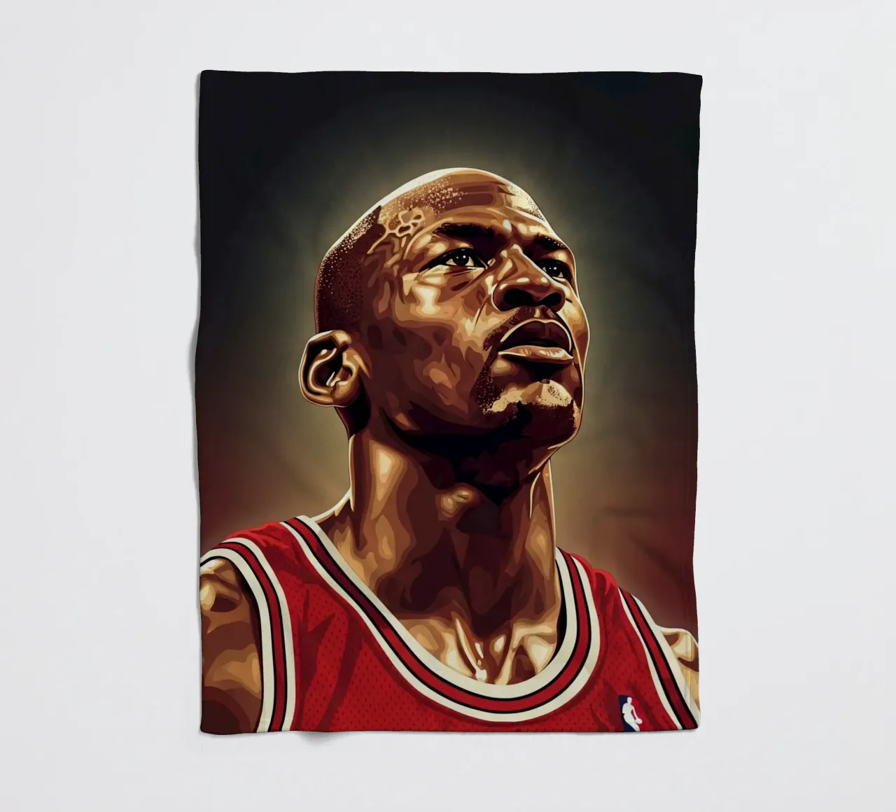 Michael Jordan portrait (4) coperta in pile da Lembayung art