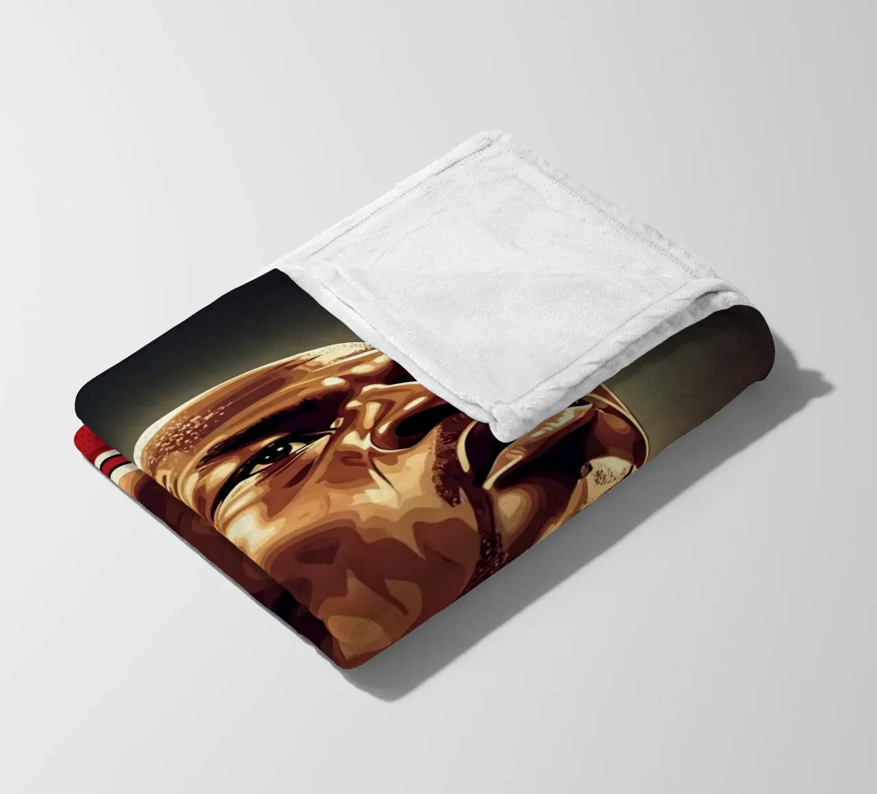 Michael Jordan portrait (4) coperta in pile da Lembayung art