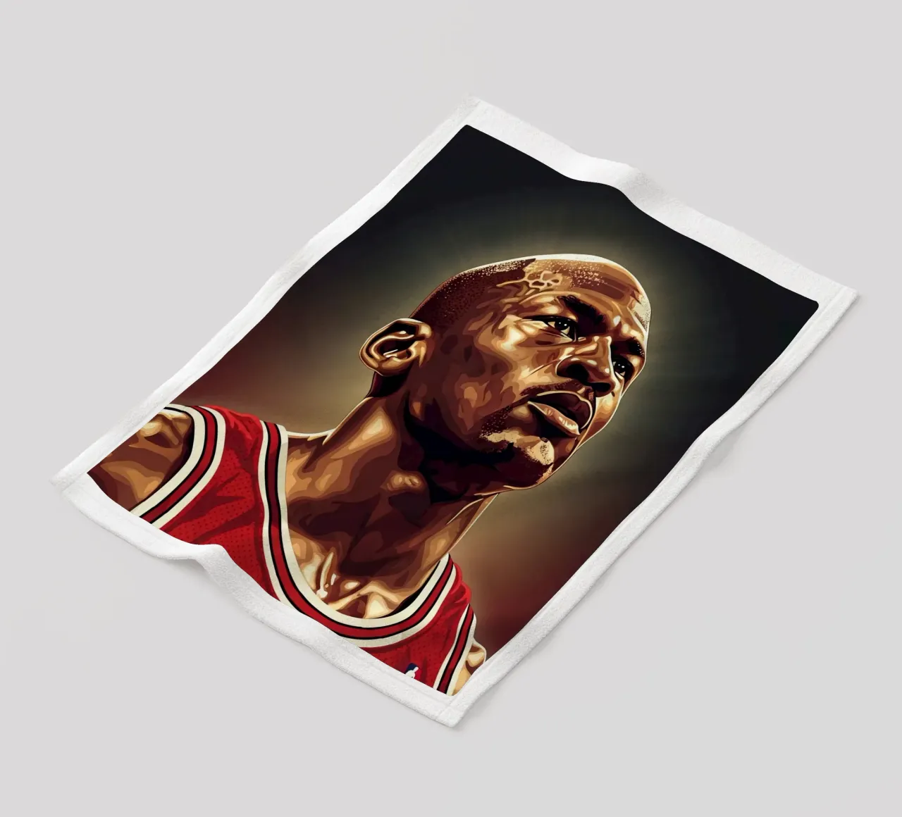 Michael Jordan portrait (4) coperta in pile da Lembayung art