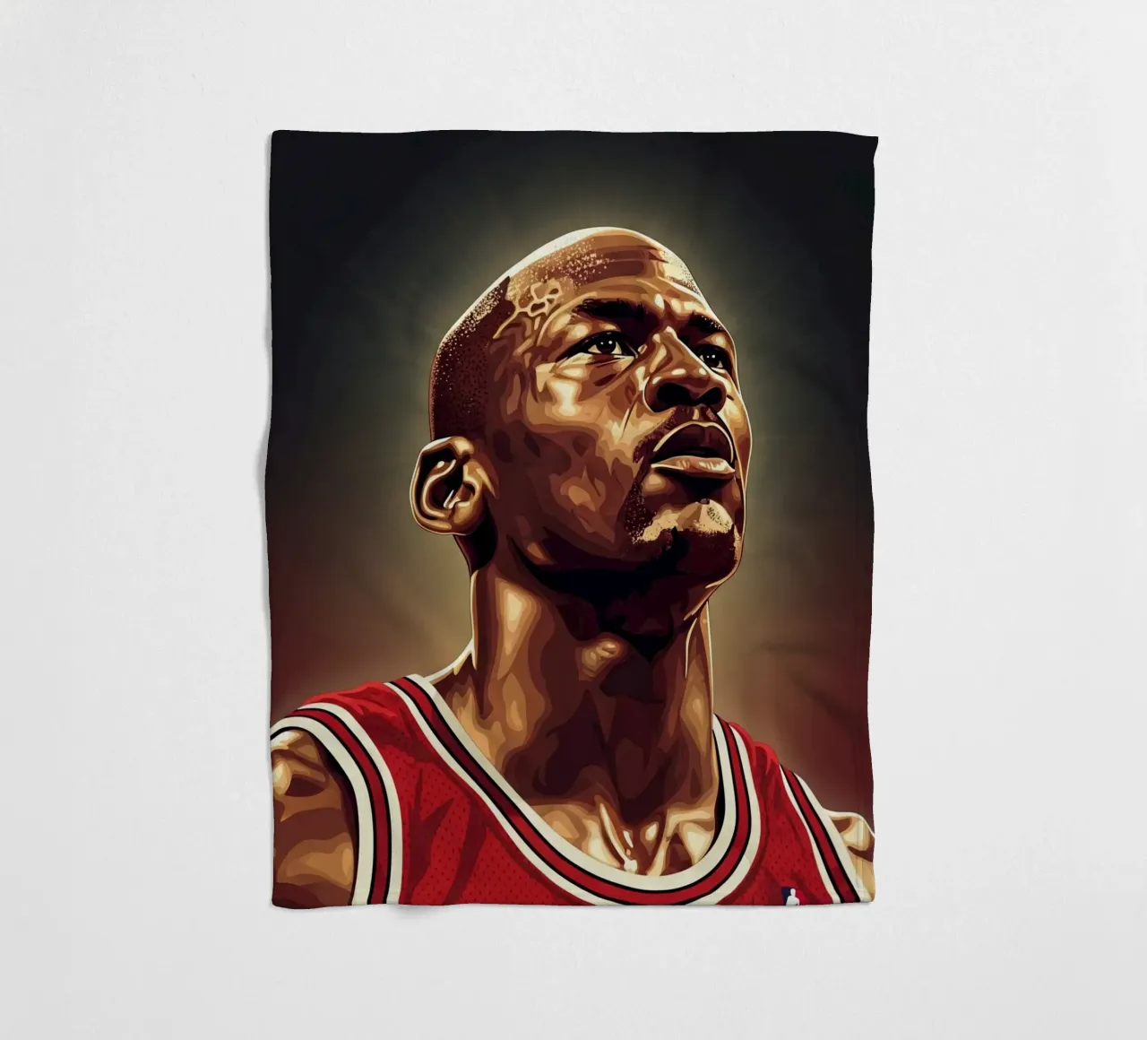 Michael Jordan portrait (4) coperta in pile da Lembayung art