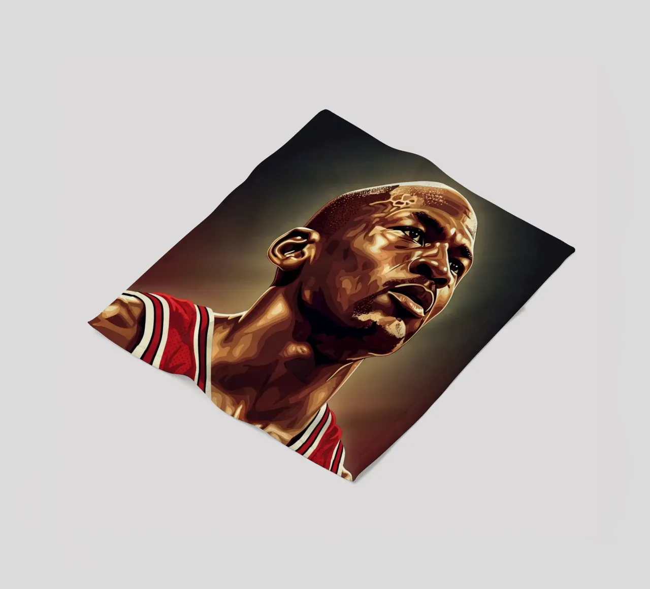 Michael Jordan portrait (4) coperta in pile da Lembayung art