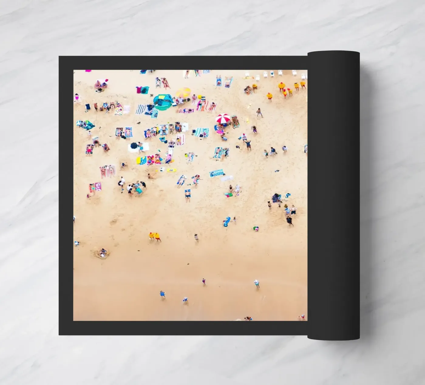 Coogee Beach Triptych doormat by Takeme