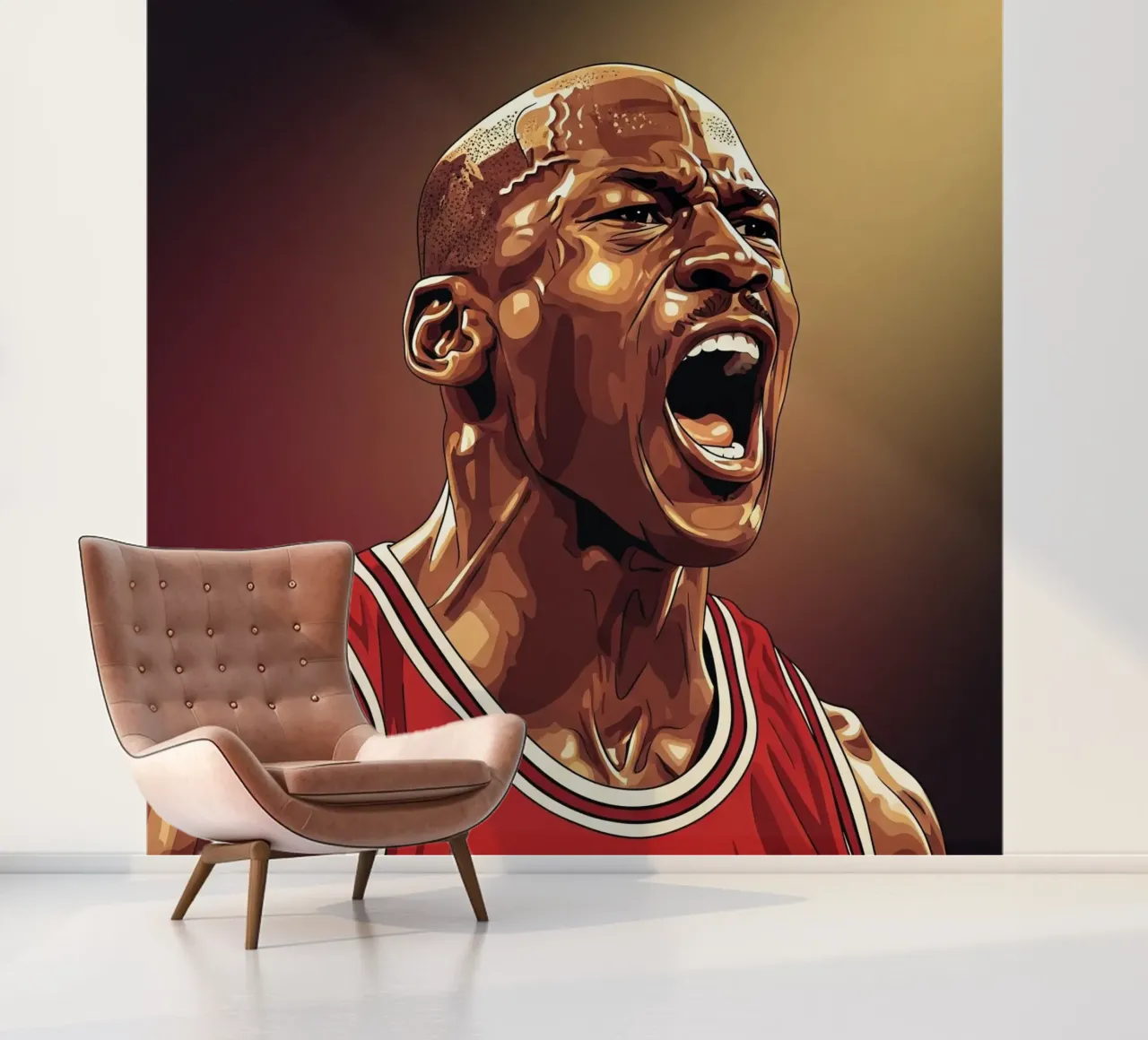 Michael Jordan portrait (5) photo wallpaper by Lembayung art