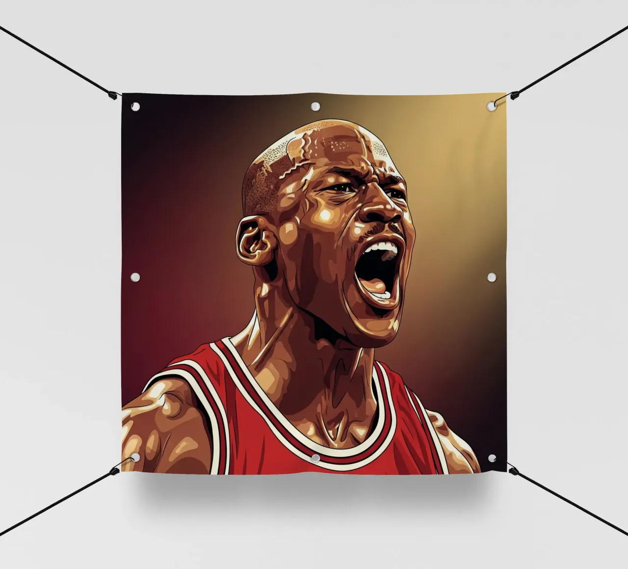 Michael Jordan portrait (5) telo in pvc da Lembayung art