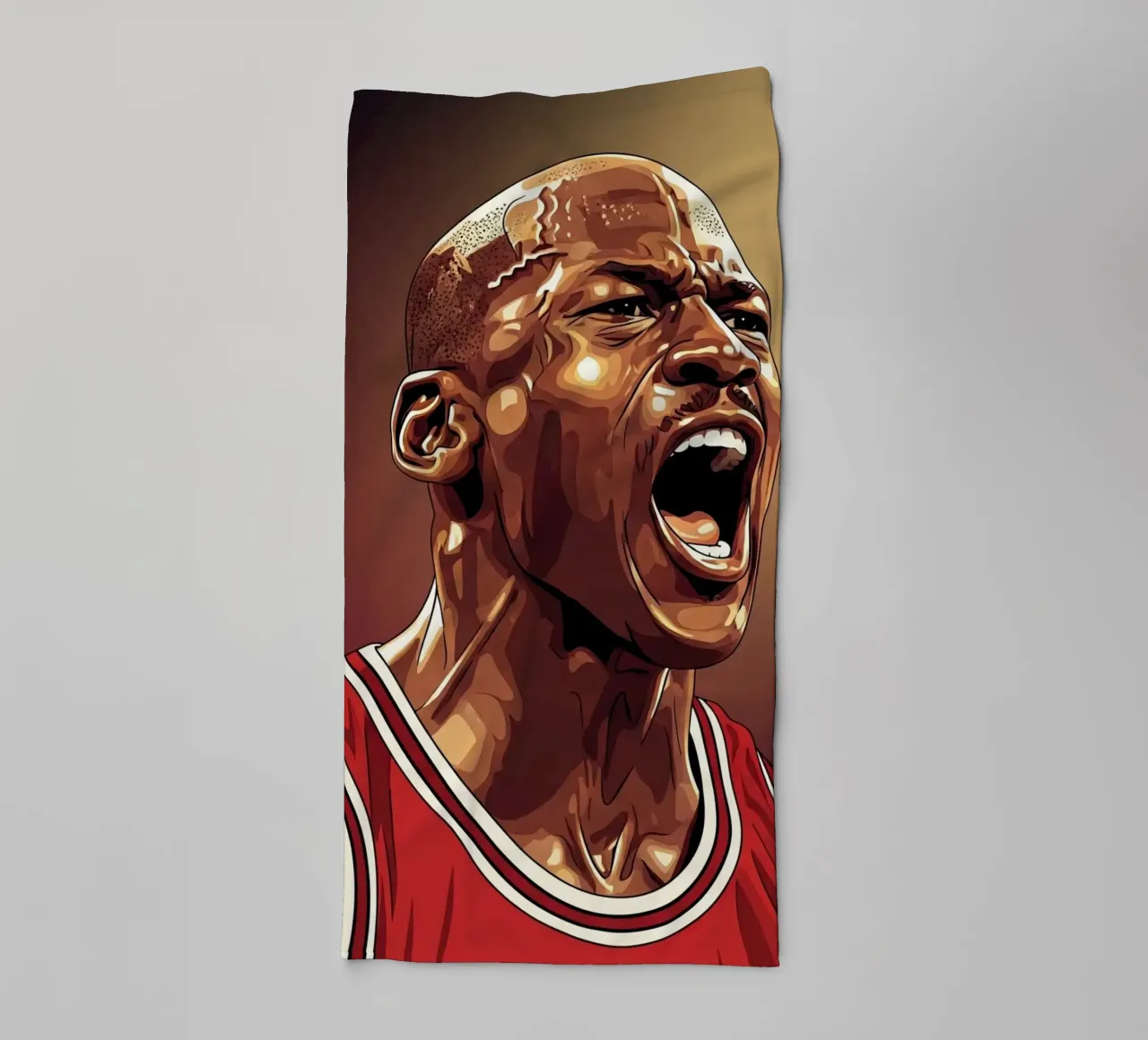 Michael Jordan portrait (5) asciugamano da bagno da Lembayung art
