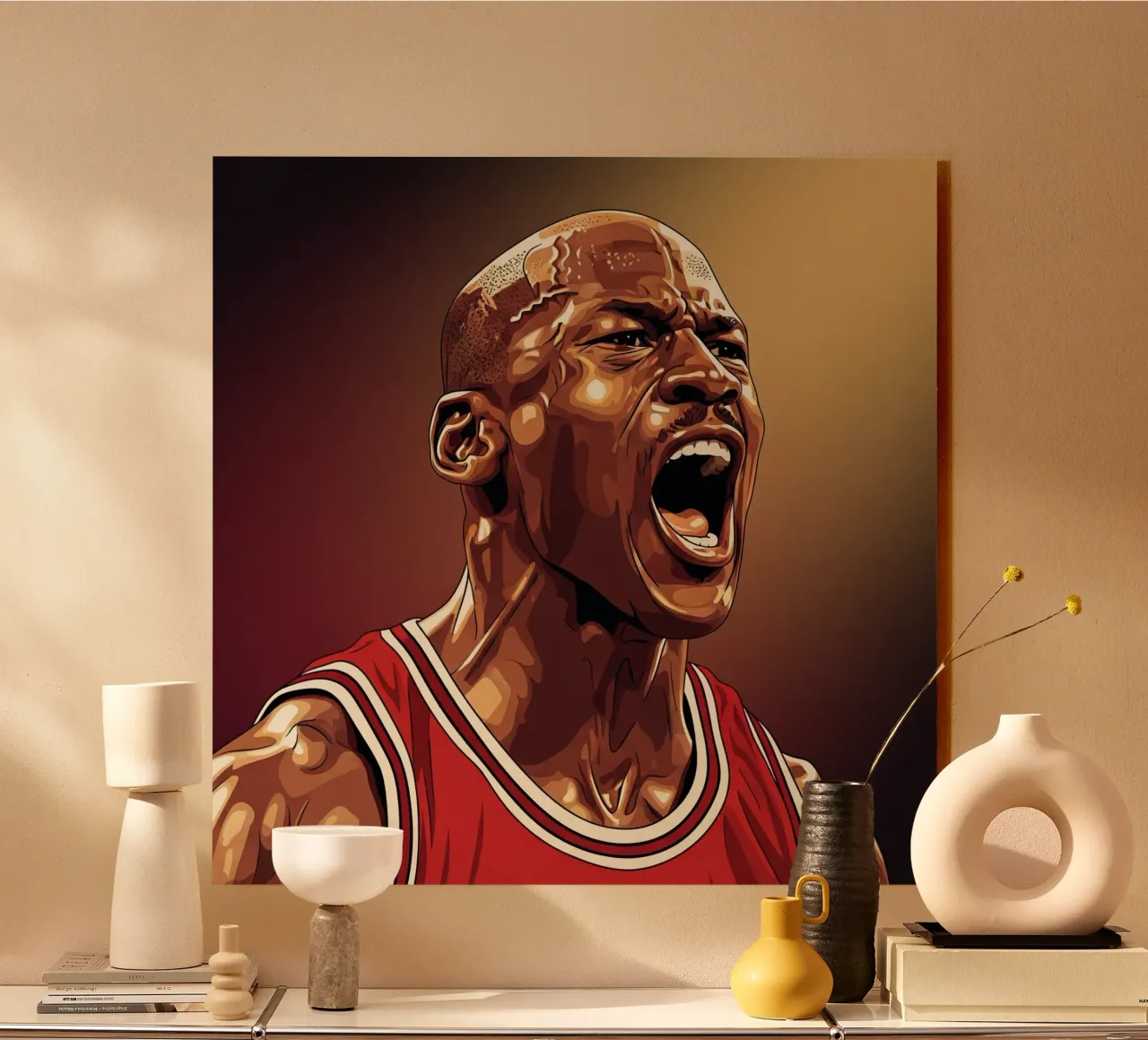 Michael Jordan portrait (5) alluminio dibond da Lembayung art