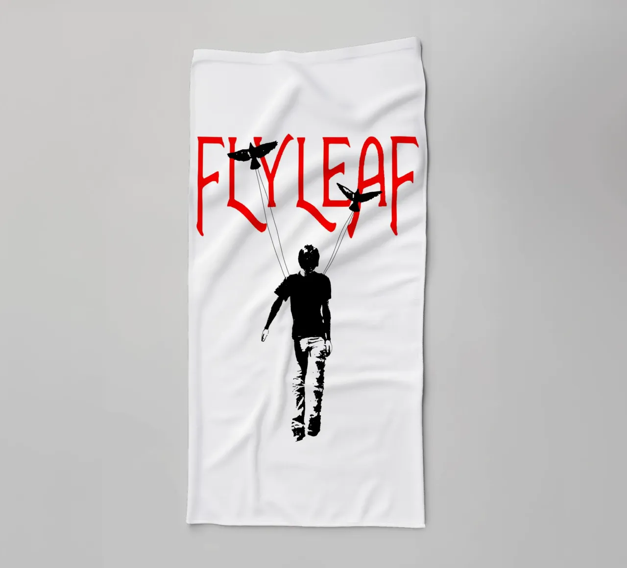 Maglietta essenziale The Man Flyleaf asciugamano da bagno da ngrhdesignco