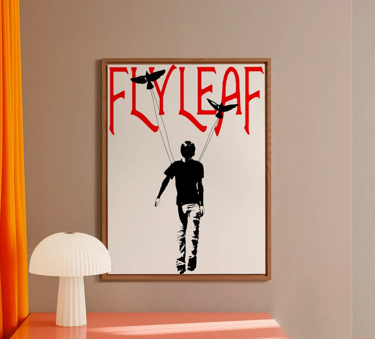 Maglietta essenziale The Man Flyleaf alluminio dibond da ngrhdesignco