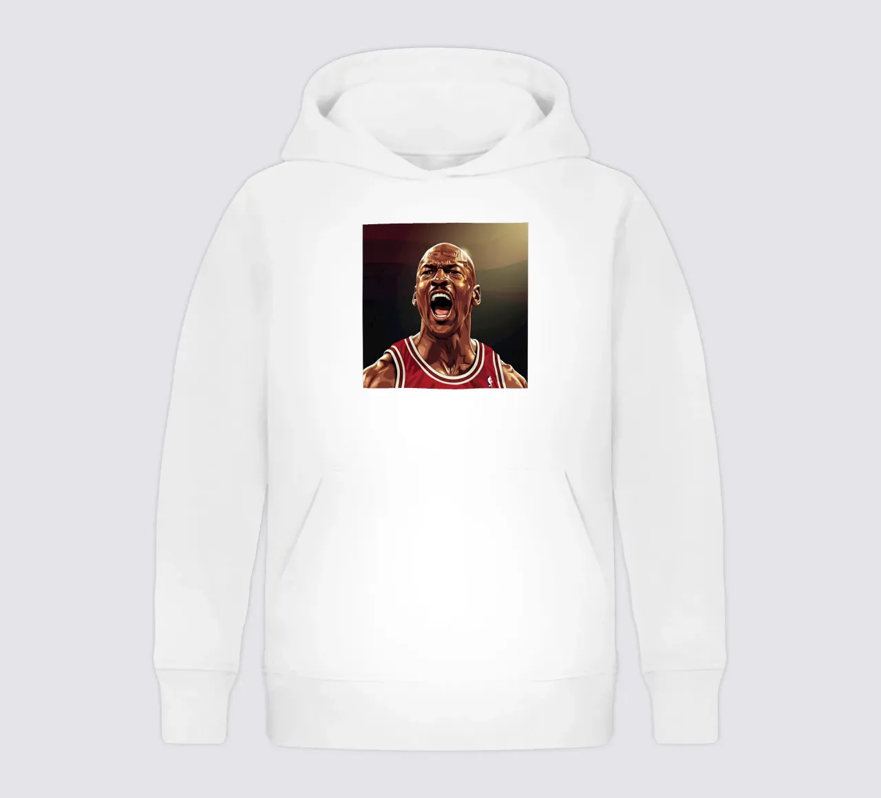 Michael Jordan portrait (6) felpa bambino con cappuccio da Lembayung art