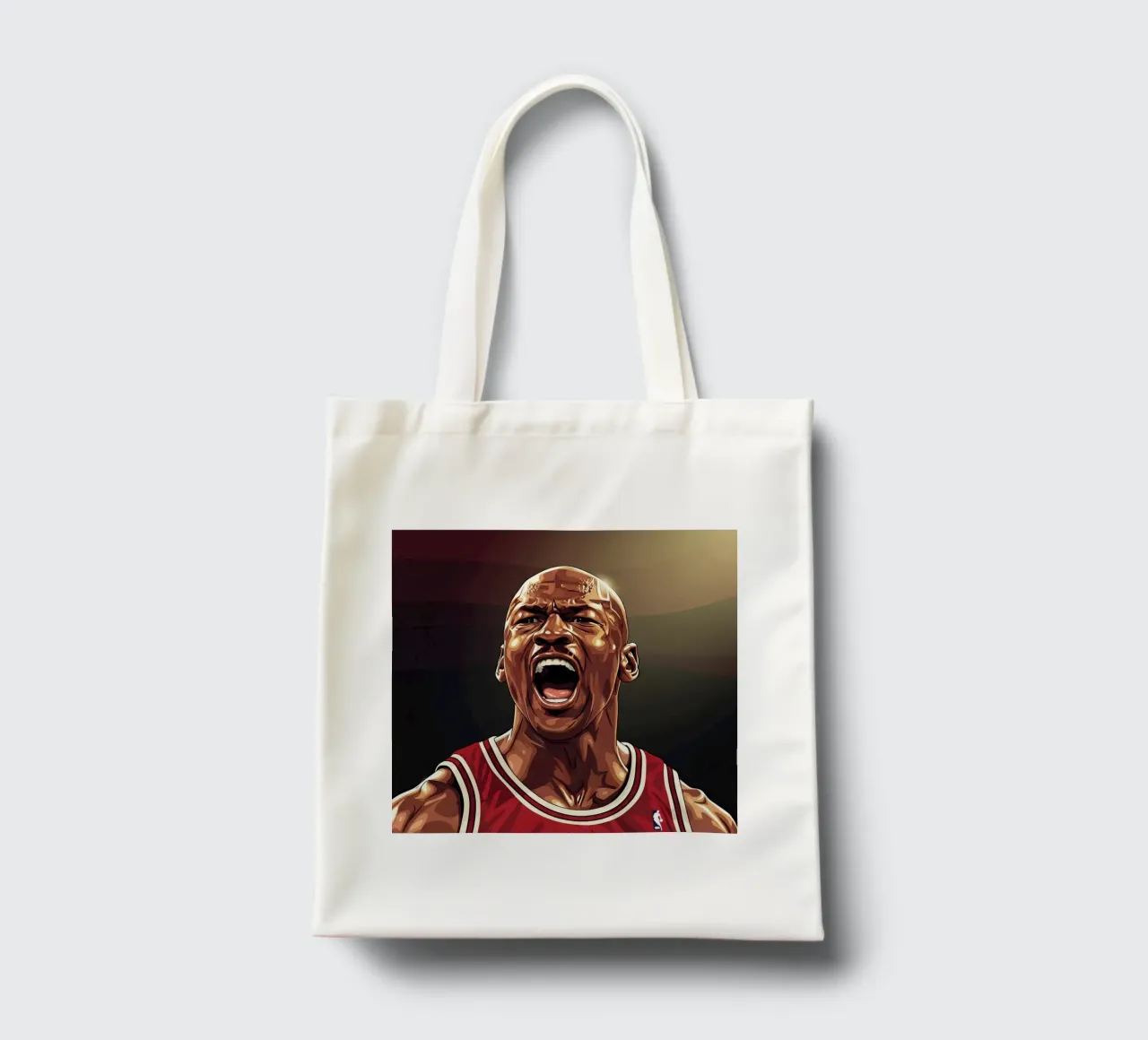 Michael Jordan portrait (6) borsa in juta da Lembayung art