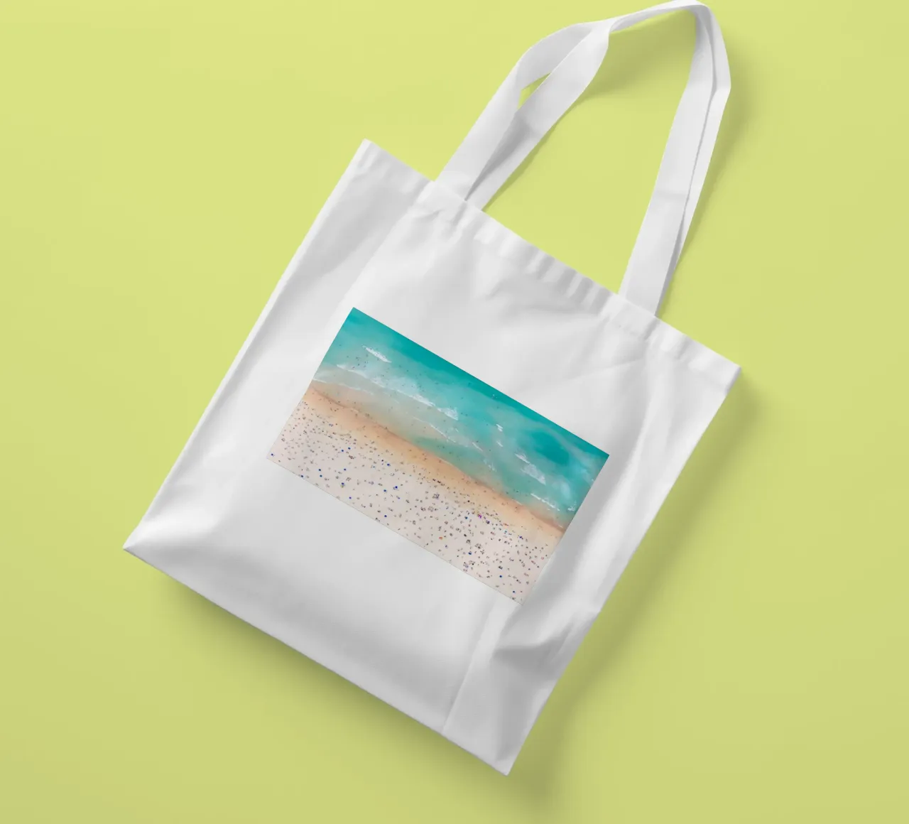Paesaggio della spiaggia borsa in juta da Takeme