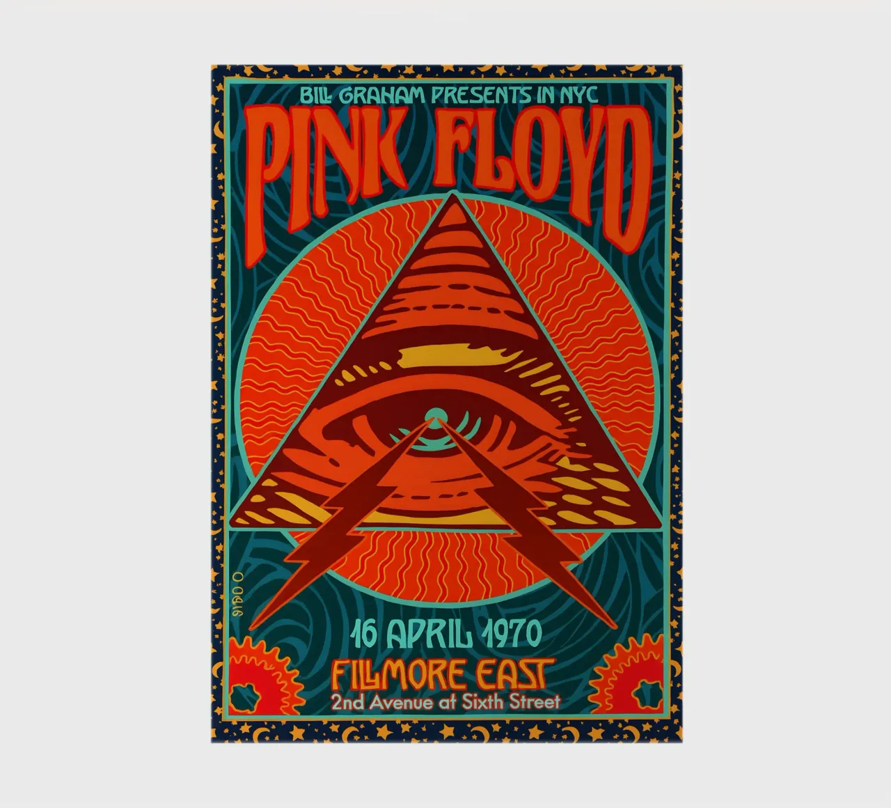 PINK FLOYD AT THE FILLMORE EAST 1970 Notizbuch von DGUnder