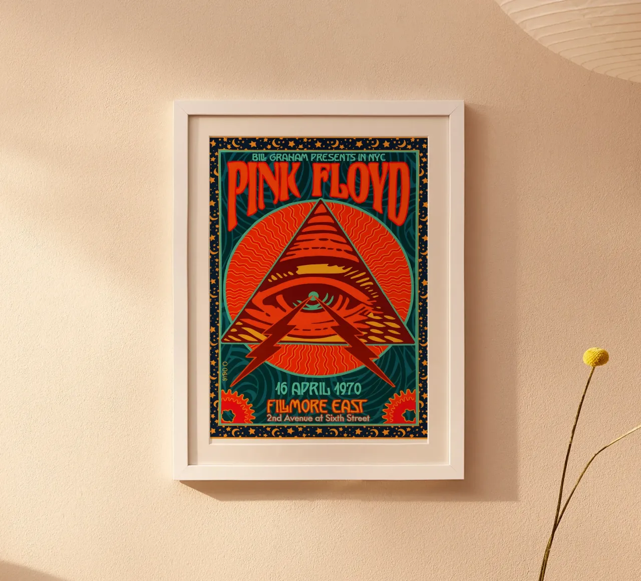 PINK FLOYD AT THE FILLMORE EAST 1970 carta hahnemühle da DGUnder
