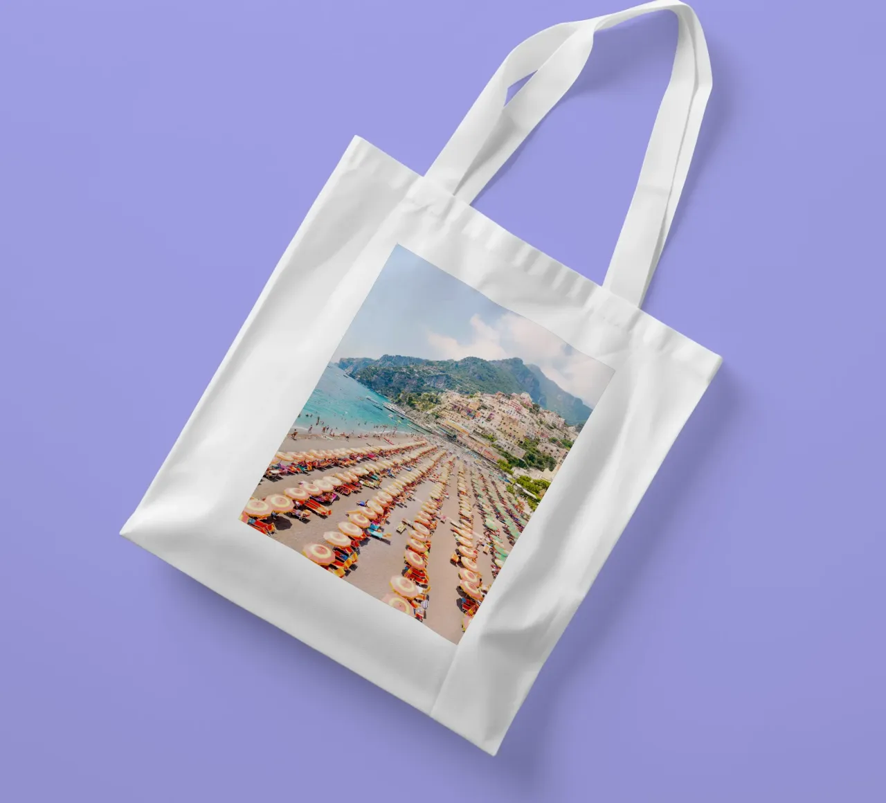 Positano Coast Vertical borsa in juta da Takeme