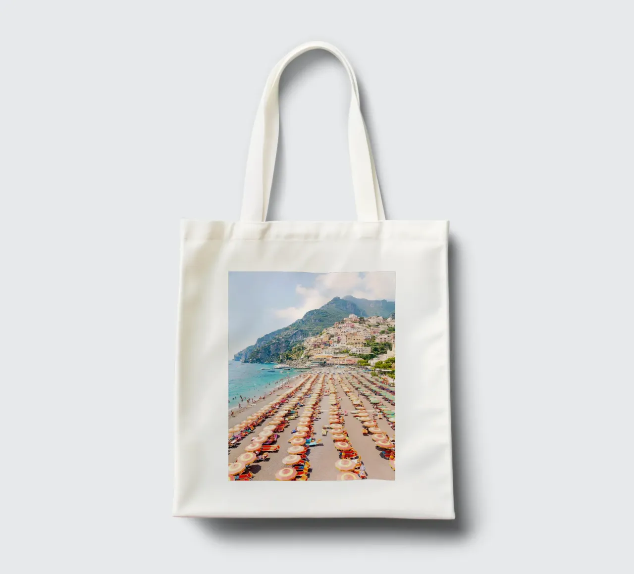 Positano Coast Vertical borsa in juta da Takeme