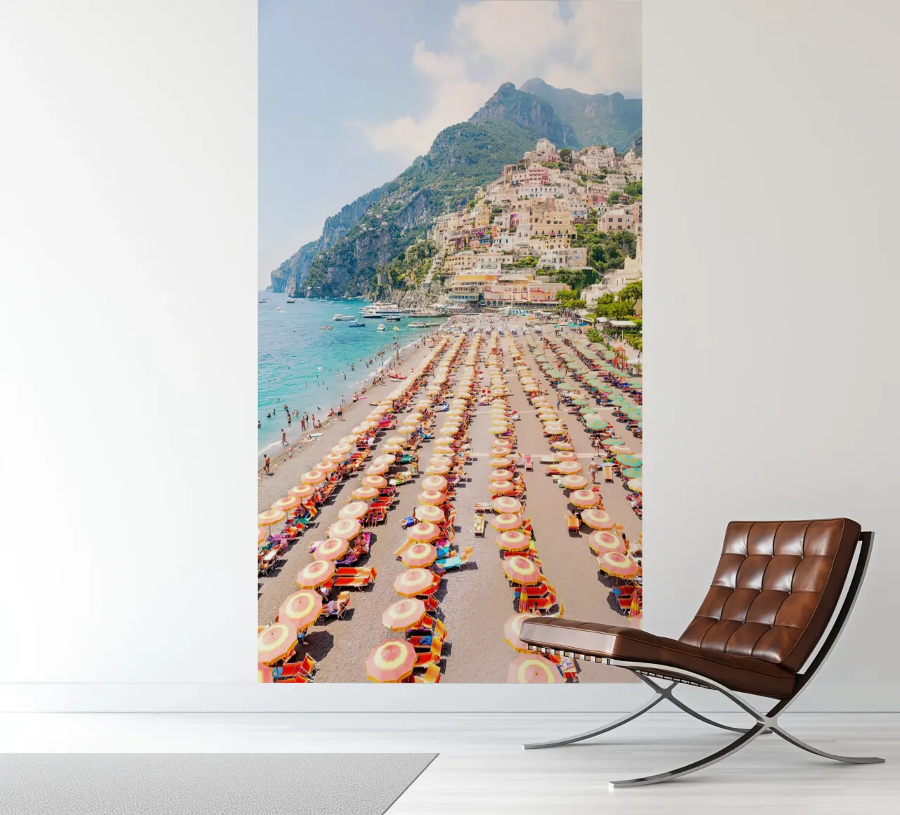 Positano Küste Vertikal Fototapete von Takeme