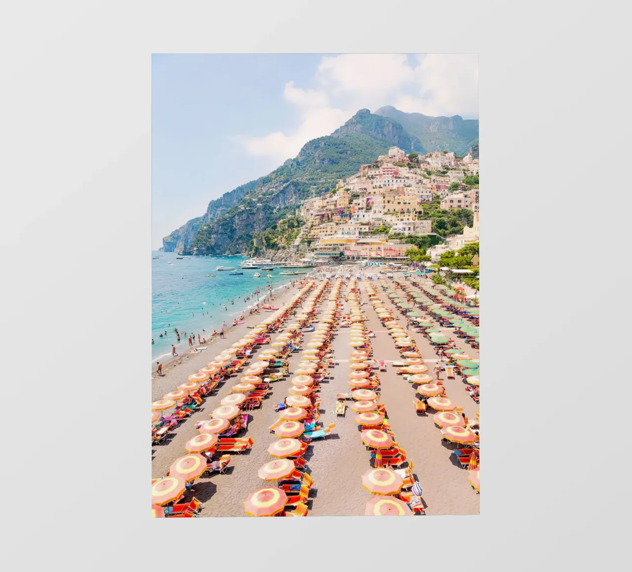 Positano Küste Vertikal Fototapete von Takeme