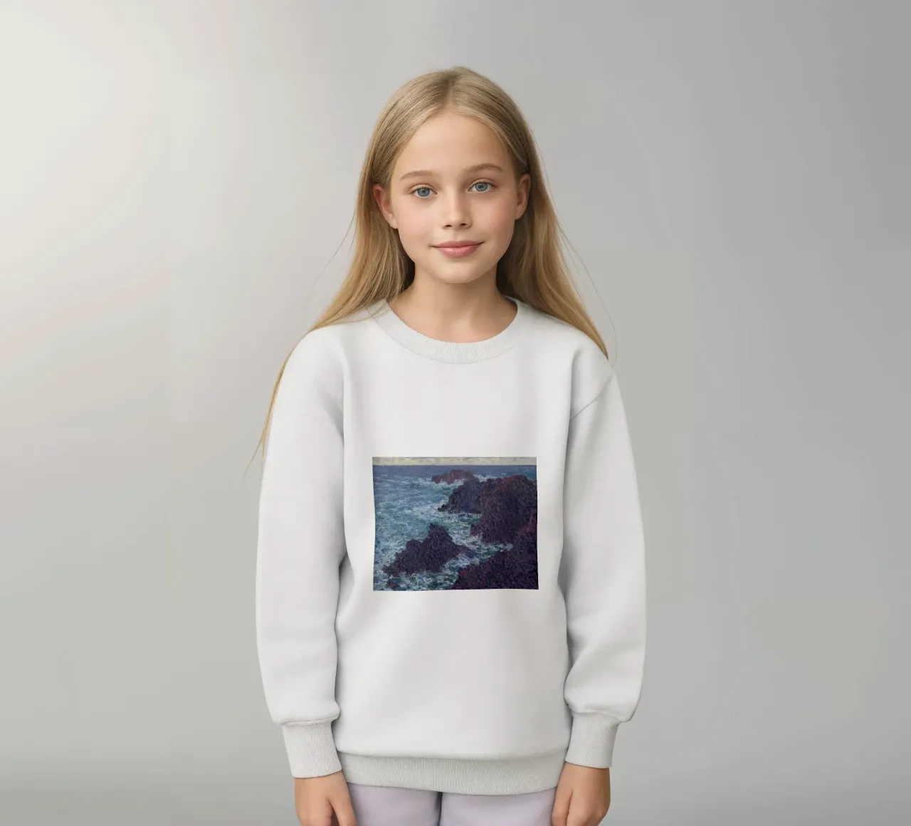 Le rocce di Belle-Ile felpa bambino da RodneyArt