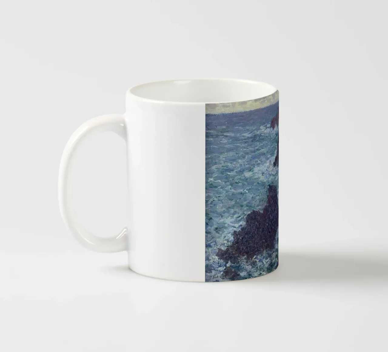 Le rocce di Belle-Ile tazza in ceramica da RodneyArt