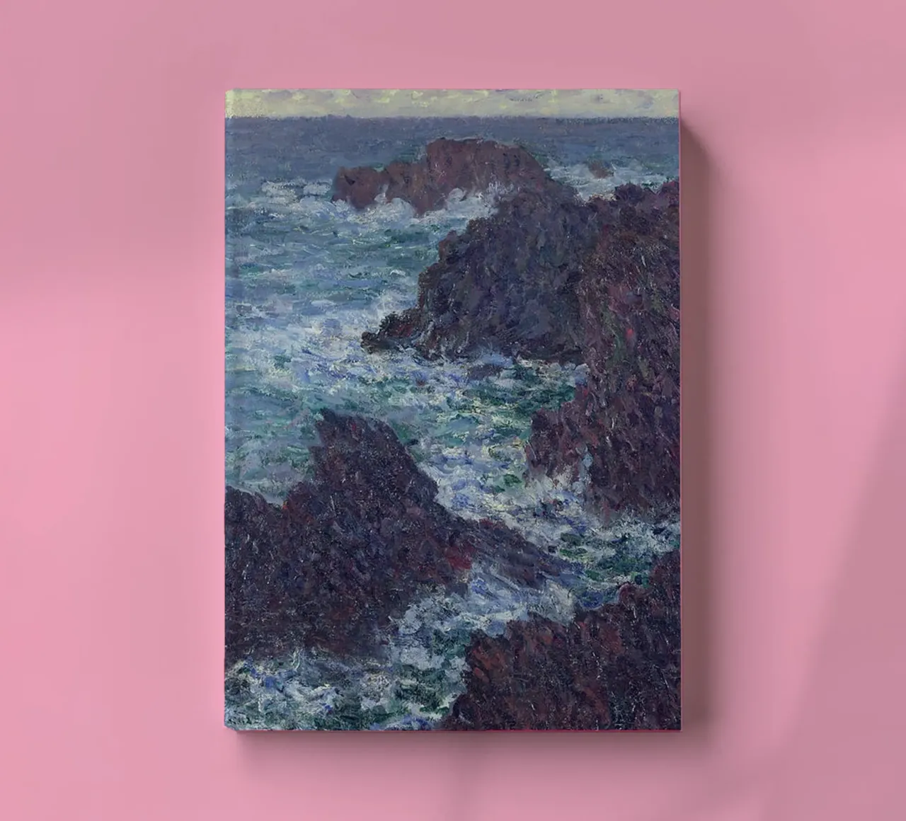 The Rocks at Belle-Ile notebook by RodneyArt
