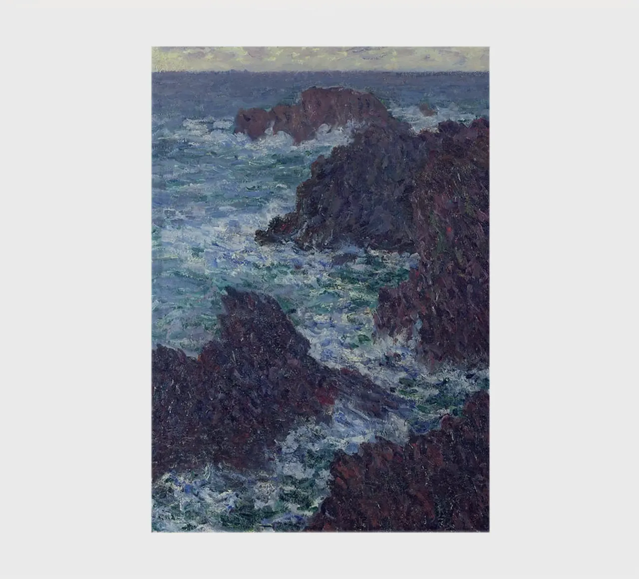 The Rocks at Belle-Ile notebook by RodneyArt