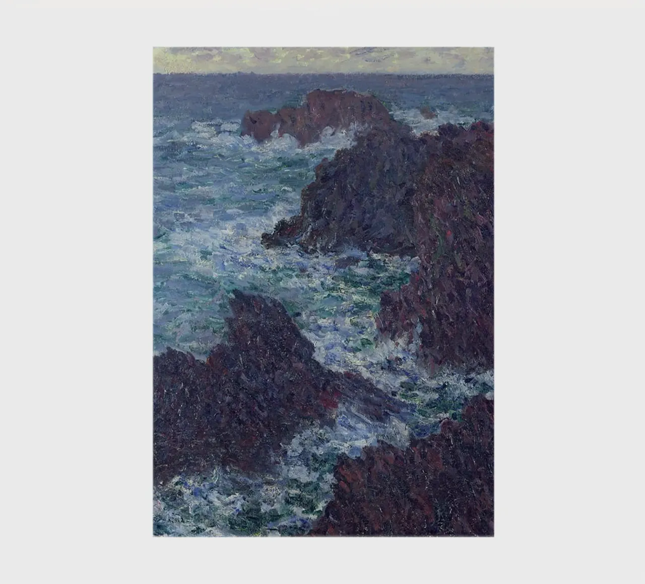 The Rocks at Belle-Ile notebook by RodneyArt