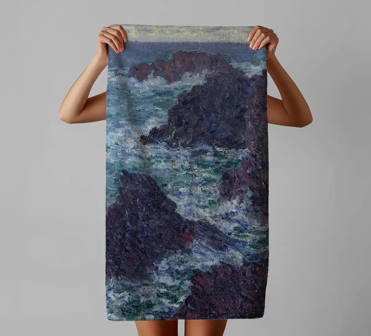 Le rocce di Belle-Ile asciugamano da bagno da RodneyArt