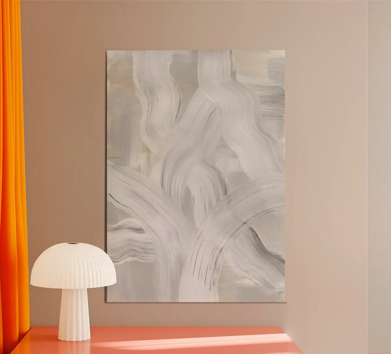 Abstract Brush Strokes 126 poster con telaio in plastica da Mareike Böhmer