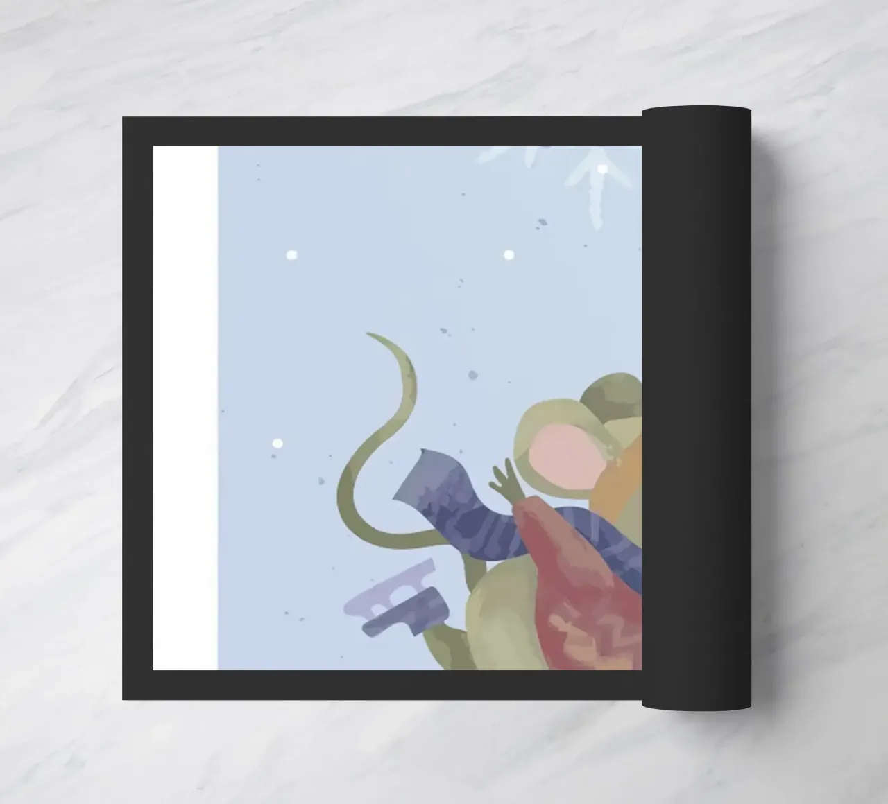 Poster con citazione del topo Let it snow zerbino da Sebastian shop