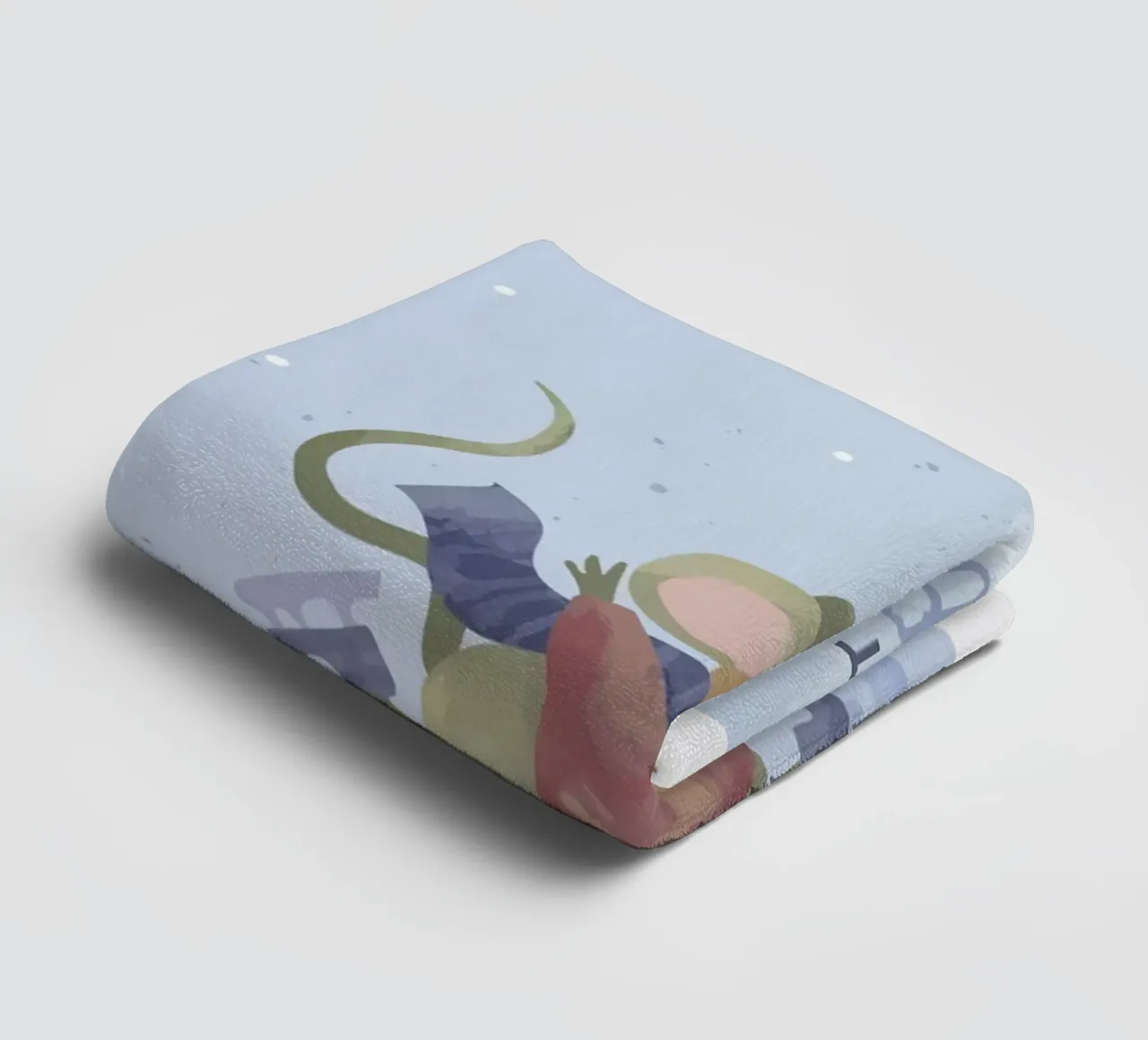 Poster con citazione del topo Let it snow asciugamano da bagno da Sebastian shop