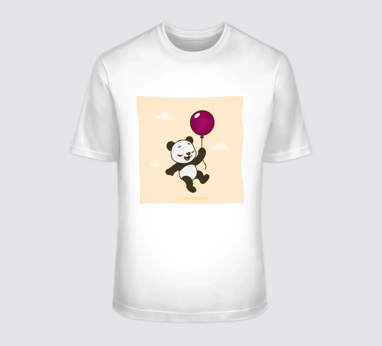 Allegro panda con palloncino t-shirt da namosh