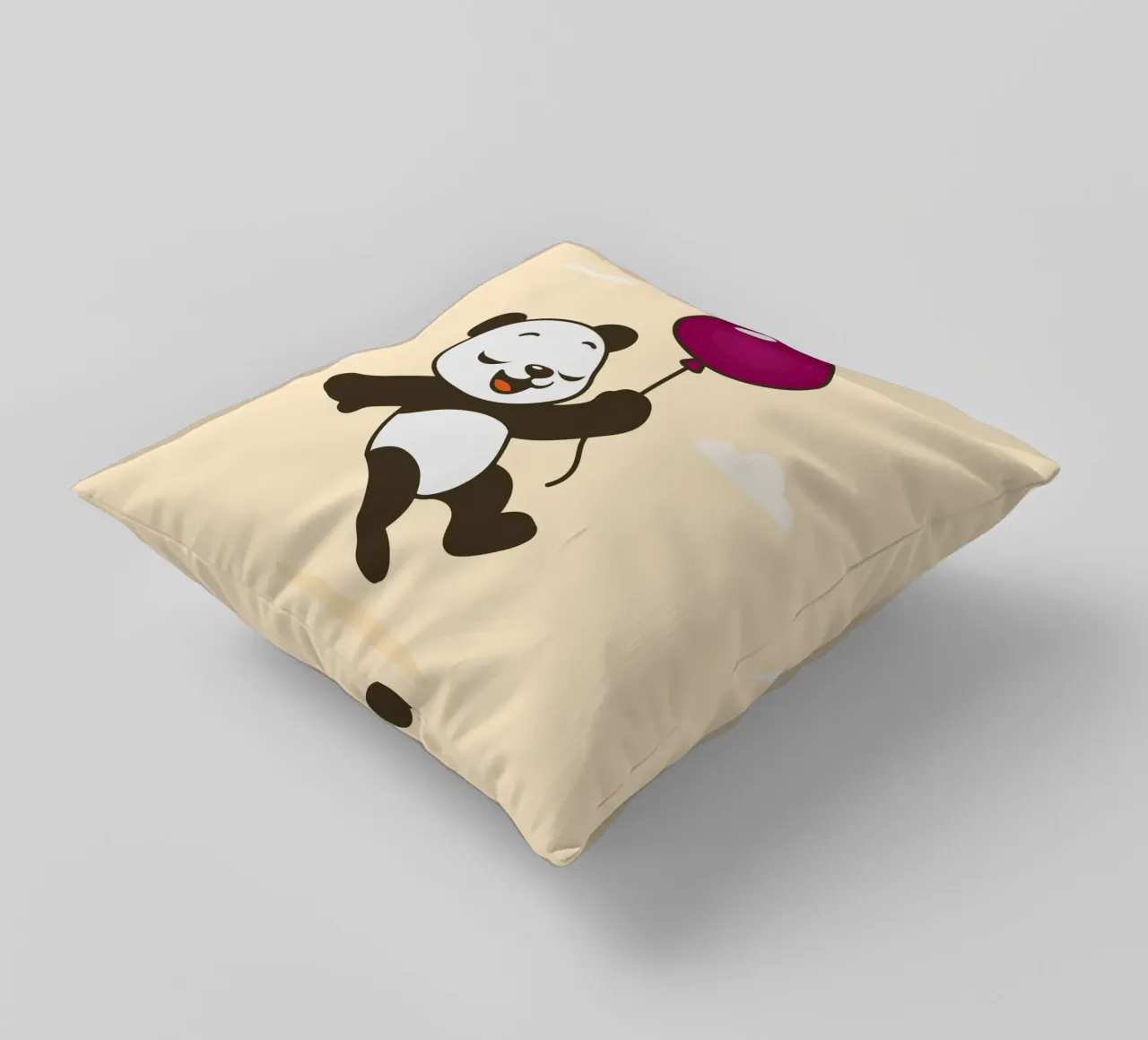 Allegro panda con palloncino cuscino da namosh