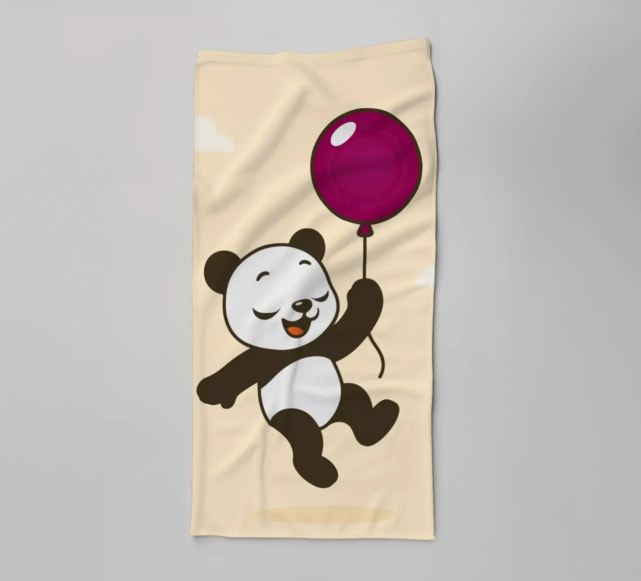 Allegro panda con palloncino asciugamano da bagno da namosh